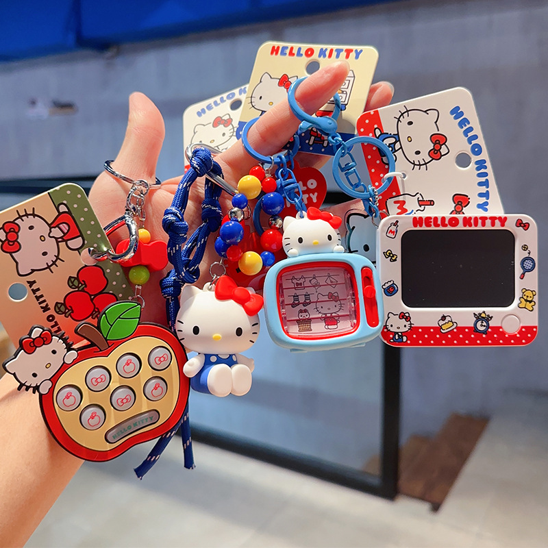 Car Accessories You Need - Porte-clés Anime Hello Kitty, Breloque Chat